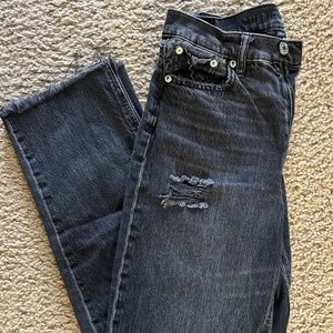 American Eagle Strigid Super High Rise Baggy Straight Leg Jeans